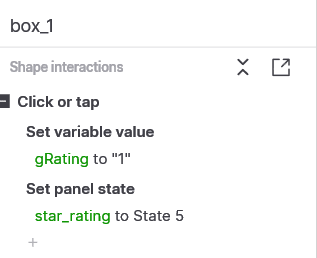 Axure Star Rating Interaction step 4 