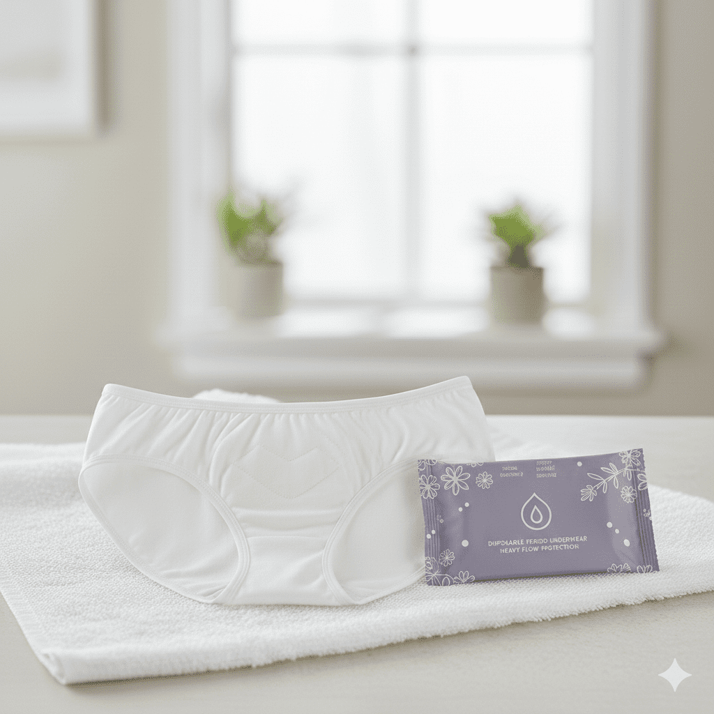 생리대 탐폰 차이 비교 중 입는생리대 이미지