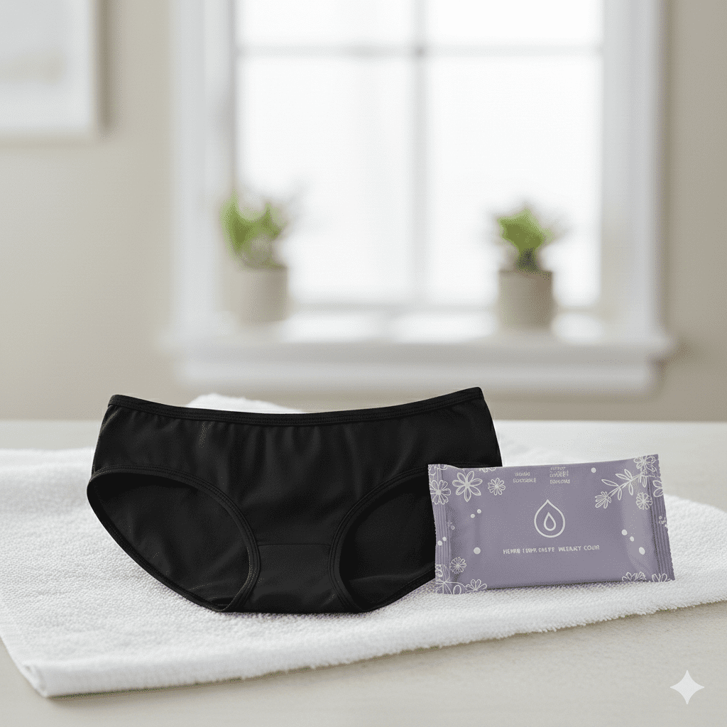 생리대 탐폰 차이 비교 중 생리팬티 이미지