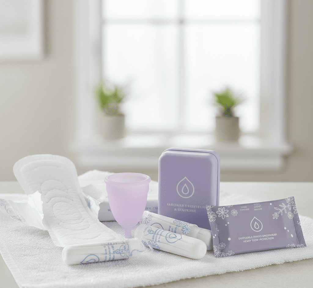 생리대 탐폰 차이 비교 중 생리대,탐폰,입는생리대,생리컵,생리팬티 이미지