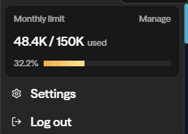 랜딩페이지 바이브코딩을 위해 소모한 orchids 토큰