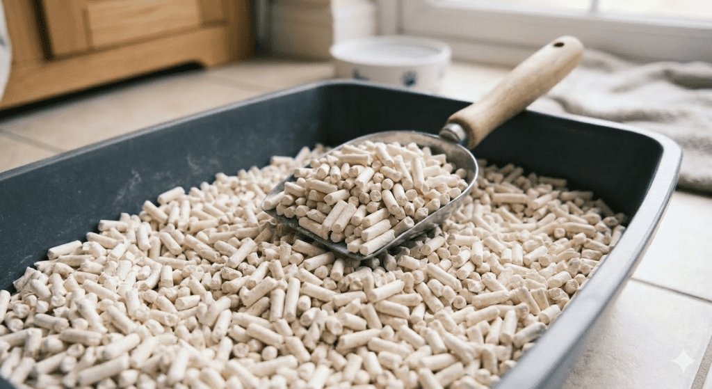 고양이 모래 종류 비교 중 두부모래 이미지