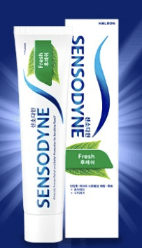 센소다인 종류 비교 중 센소다인 후레쉬치약 이미지